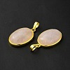 Natural Rose Quartz Pendants G-H286-07G-05-4