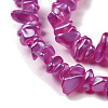 Electroplate Glass Beads Strands GLAA-P062-B08-3