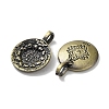 Tibetan Style Brass Pendants KK-M284-33AB-2