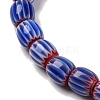 Handmade Lampwork Chevron Beads Strands LAMP-K041-01A-14-4