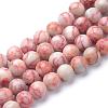 Natural Red Netstone Bead Strands G-R345-10mm-45-1