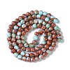 Baking Paint Glass Bead Strands GLAA-H031-01B-04-3