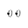 Heart Brass Enamel Hoop Earrings FS-WG22EC0-01-4