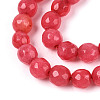 Dyed Natural White Jade Beads Strands G-T139-6mm-60-10-3