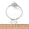Rotating Sun Natural & Synthetic Gemstone Link Bracelets GG-CBA0251-11P-7