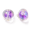UV Plating Rainbow Iridescent Acrylic Beads OACR-A014-02B-2