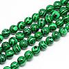 Synthetic Malachite Beads Strands G-T053-10mm-05-1