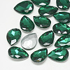 Pointed Back Glass Rhinestone Cabochons RGLA-T081-18x25mm-15-1