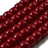 Opaque Glass Beads Strands X-GLAA-NH0002-B07-1