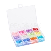 600Pcs 12 Colors Transparent Acrylic Beads TACR-YW0001-34-4