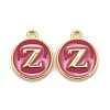 Golden Plated Alloy Enamel Charms ENAM-S118-08Z-1