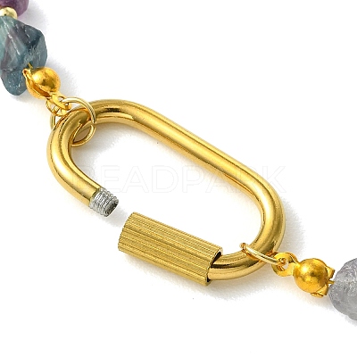 Women's Fluorite Necklaces NJEW-JN06639-1