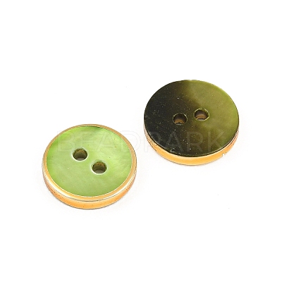 Golden Edge Naturl Black Lip Shell Button SH-CBA0ED6-01C-1
