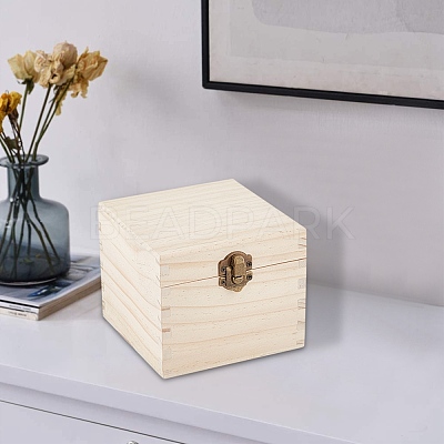 9 Sections Wooden Box Storage WOOD-WH0103-41-1
