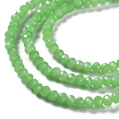 Baking Paint Imitation Jade Glass Bead Strands LS-DGLA-A034-J4MM-A9-1