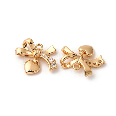 Brass Micro Pave Cubic Zirconia Pendants KK-Z112-11G-1