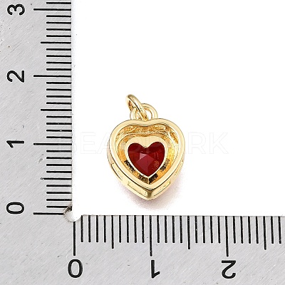 Brass Glass Pendants KK-E802-16G-C-1