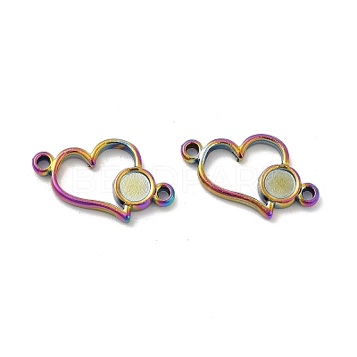 Ion Plating(IP) 304 Stainless Steel Cabochon Connector Settings STAS-B032-11MC-1