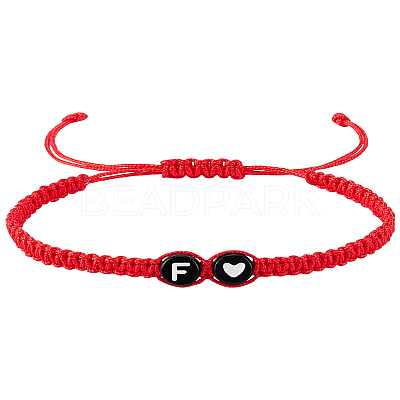 1Pc Adjustable Nylon Cord Braided Bracelets for Women Men BJEW-LP0001-31B-F-1