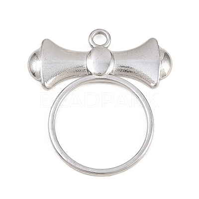 304 Stainless Steel Pendants STAS-L313-05F-P-1