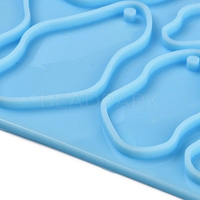 Irregular Shape Holographic Pendant DIY Silicone Mold DIY-K063-02-1