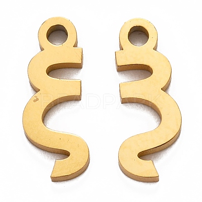 Ion Plating(IP) 304 Stainless Steel Pendants LS-STAS-A045-06G-1