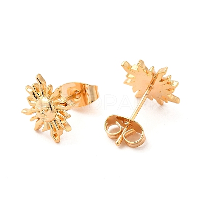 Brass Stud Earrings for Women X-KK-M239-01G-1