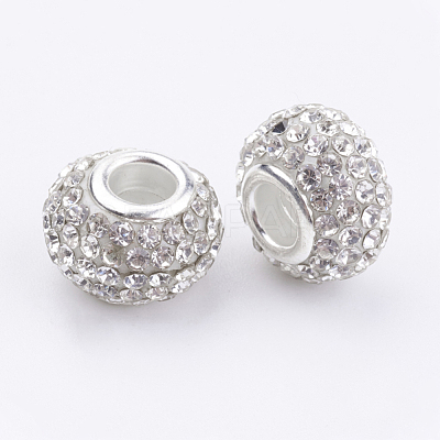 Grade A Rhinestone European Beads CPDL-H001-7-1
