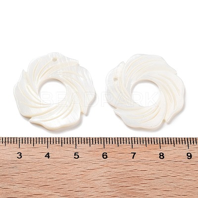 Natural Freshwater Shell Pendants SHEL-D082-03A-1