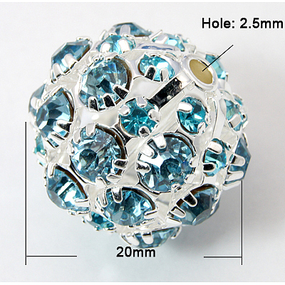 Brass Rhinestone Beads RB-Q165-11-1