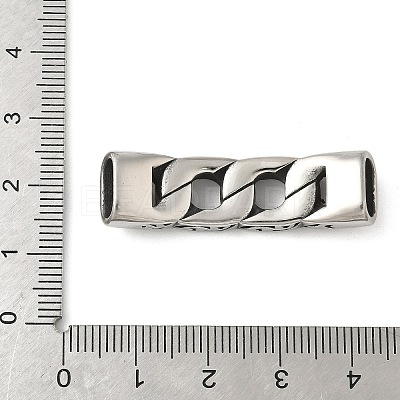 304 Stainless Steel Twisted Chain Connector Charms STAS-Z147-11AS-03-1