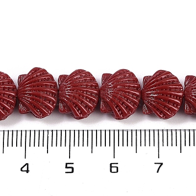 Synthetic Coral Dyed Carved Beads Strands CORA-K009-05A-05-1
