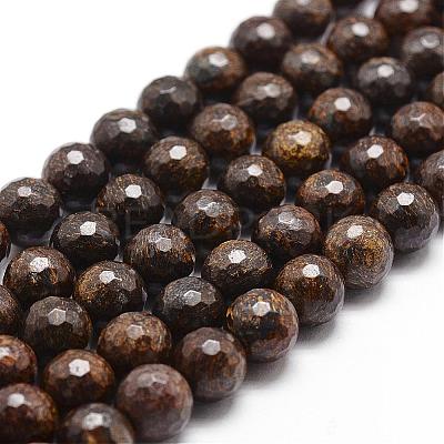 Natural Bronzite Beads Strands G-D840-18-10mm-1