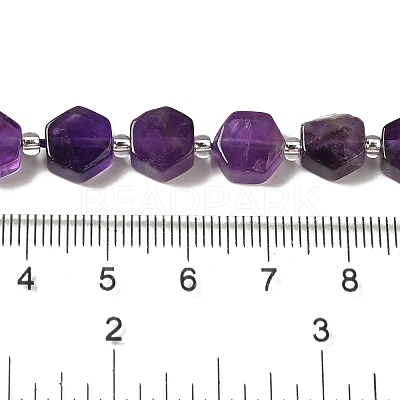 Natural Amethyst Beads Strands G-P534-A13-02-1