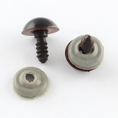 Craft Plastic Doll Eyes Stuffed Toy Eyes X-DIY-R039-12mm-1