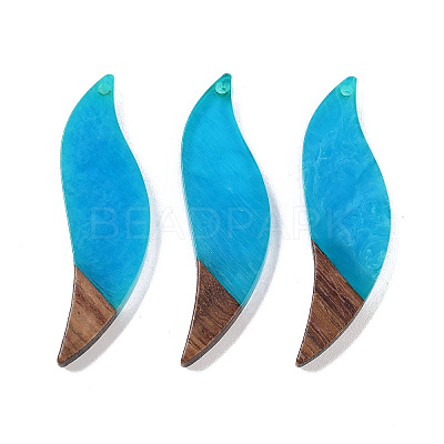 Resin & Wood Big Pendants WOOD-F015-18A-1