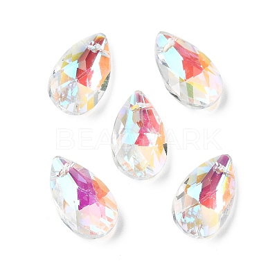 Glass Pendants GLAA-22X13-28AB-1