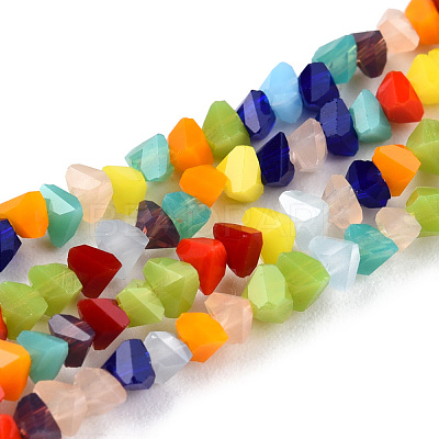 Opaque Solid Color Glass Beads Strands GLAA-N052-01-A11-1