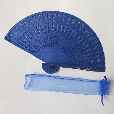 Wooden Folding Fan WOCR-PW0001-092B-1