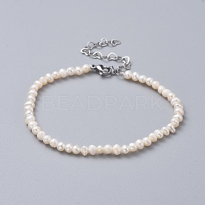 Natural Freshwater Pearl Beads Bracelets X-BJEW-JB04618-1