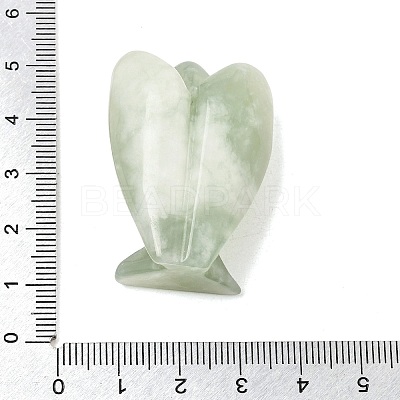 Natural Xiuyan Jade Angel Figurine DJEW-N006-01A-37-1