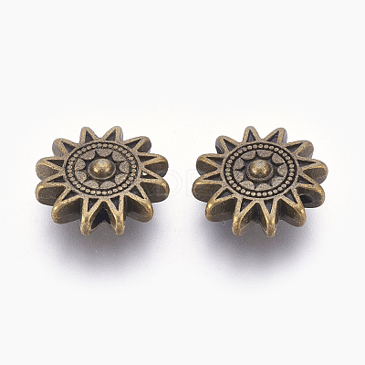 Tibetan Style Alloy Sun Beads LS-TIBEP-GC188-AB-NR-1