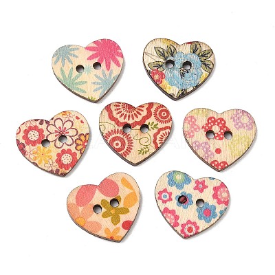 Sweetheart Painting Buttons with 2-hole NNA1131-1