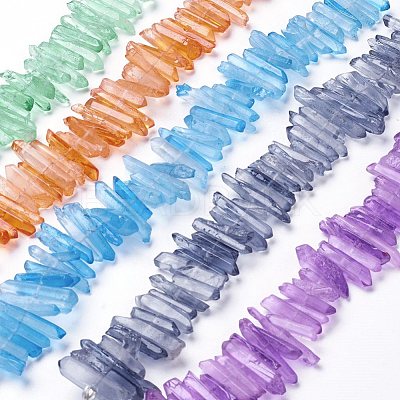 Natural Quartz Crystal Beads Strands G-K181-B-1