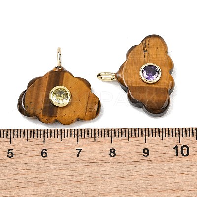 Natural Tiger Eye Pendants GG-CBA5B00-01G-03-1