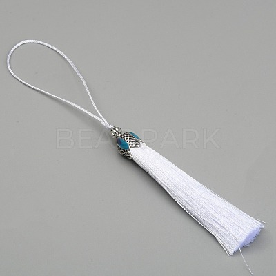 Polyester Tassel Pendant Decorations AJEW-WH0312-88O-1