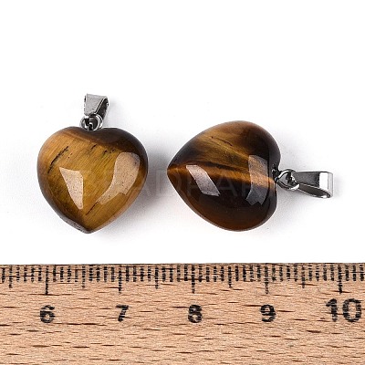 Natural Tiger Eye Pendants G-T143-49D-1