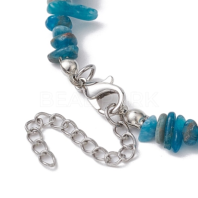 Natural Gemstone Beads Anklets AJEW-AN00583-01-1