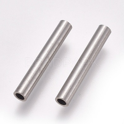 Non-Tarnish 304 Stainless Steel Tube Beads STAS-F224-01P-F-1