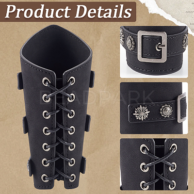 Adjustable Imitation Leather Cord Bracelet AJEW-WH0010-51B-1